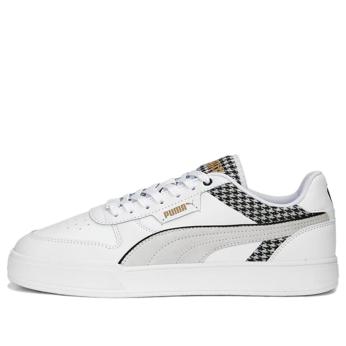 PUMA Caven Dime Houndstooth 'White Black Gold' 389329-01
