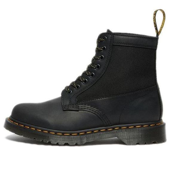 Dr. Martens 1460 Panel Leather Lace Boots Black/Yellow 26912001