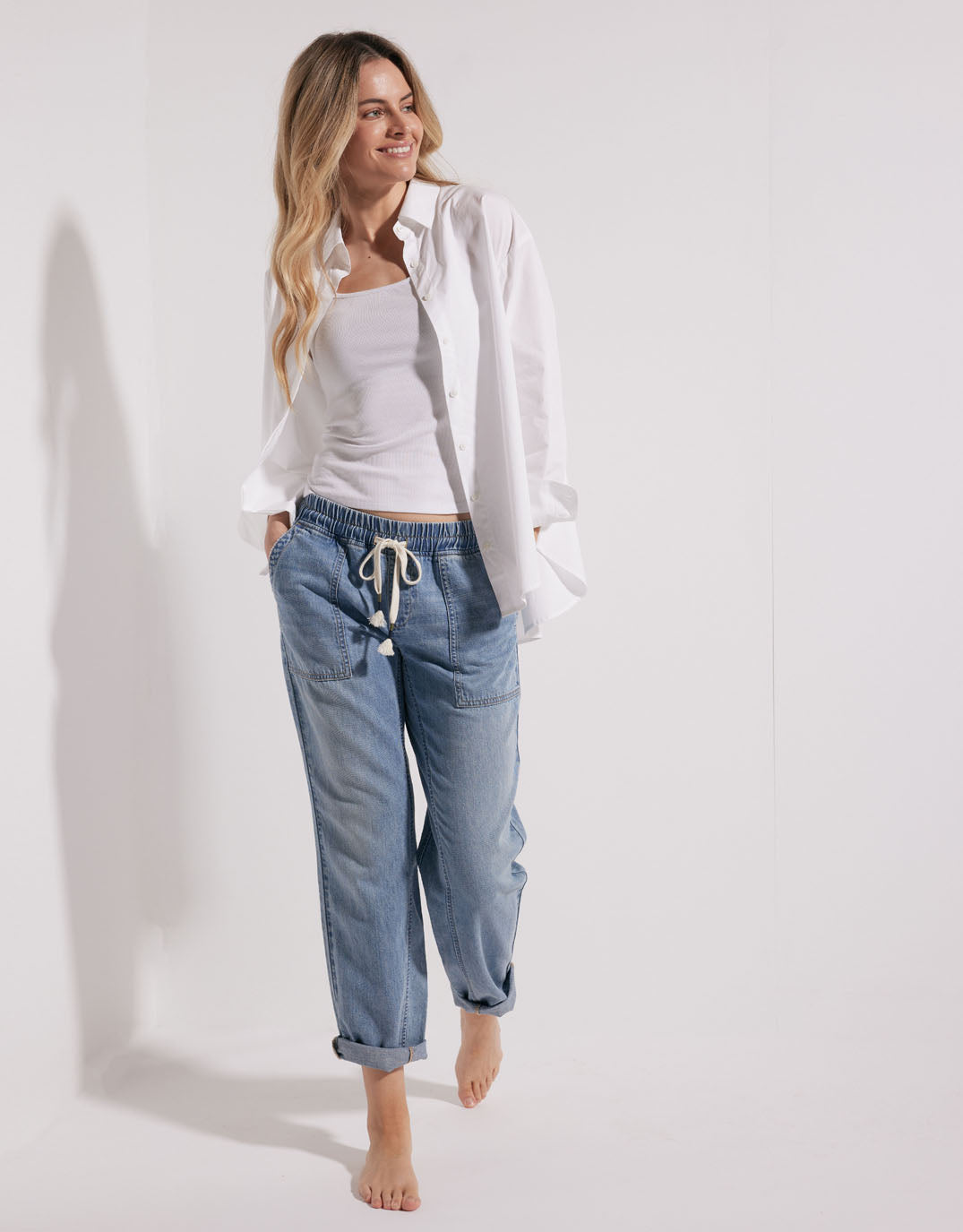 Beach Comber Pant - Mid Wash