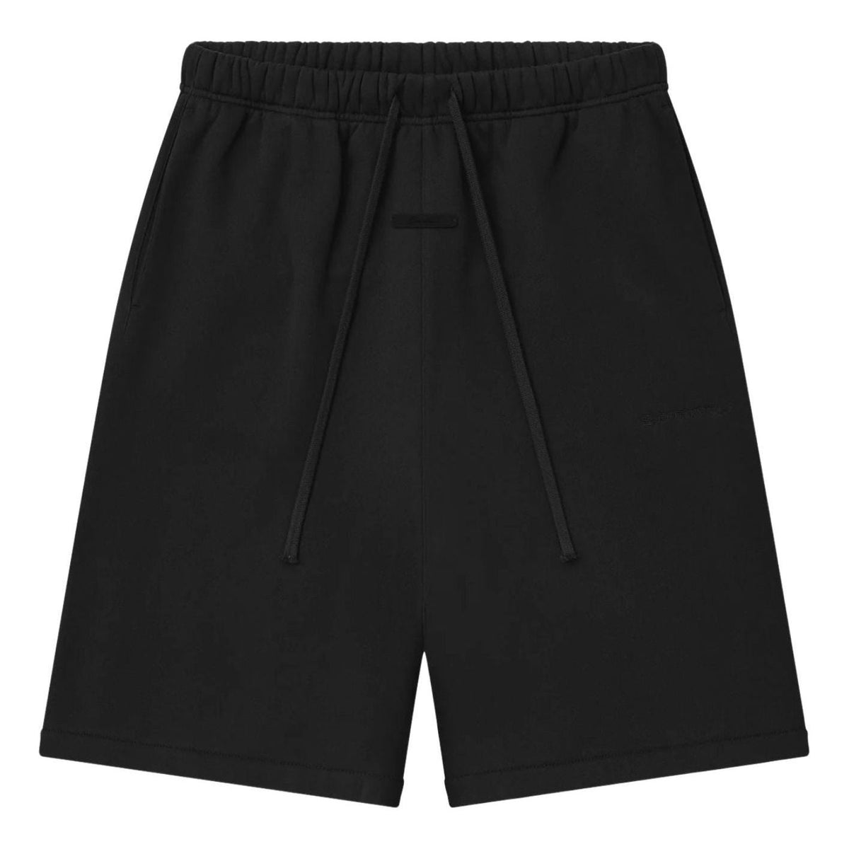 Fear of God Essentials Suede Fleece Signature Relaxed Sweatshort 'Vintage Black' 160SP264891F