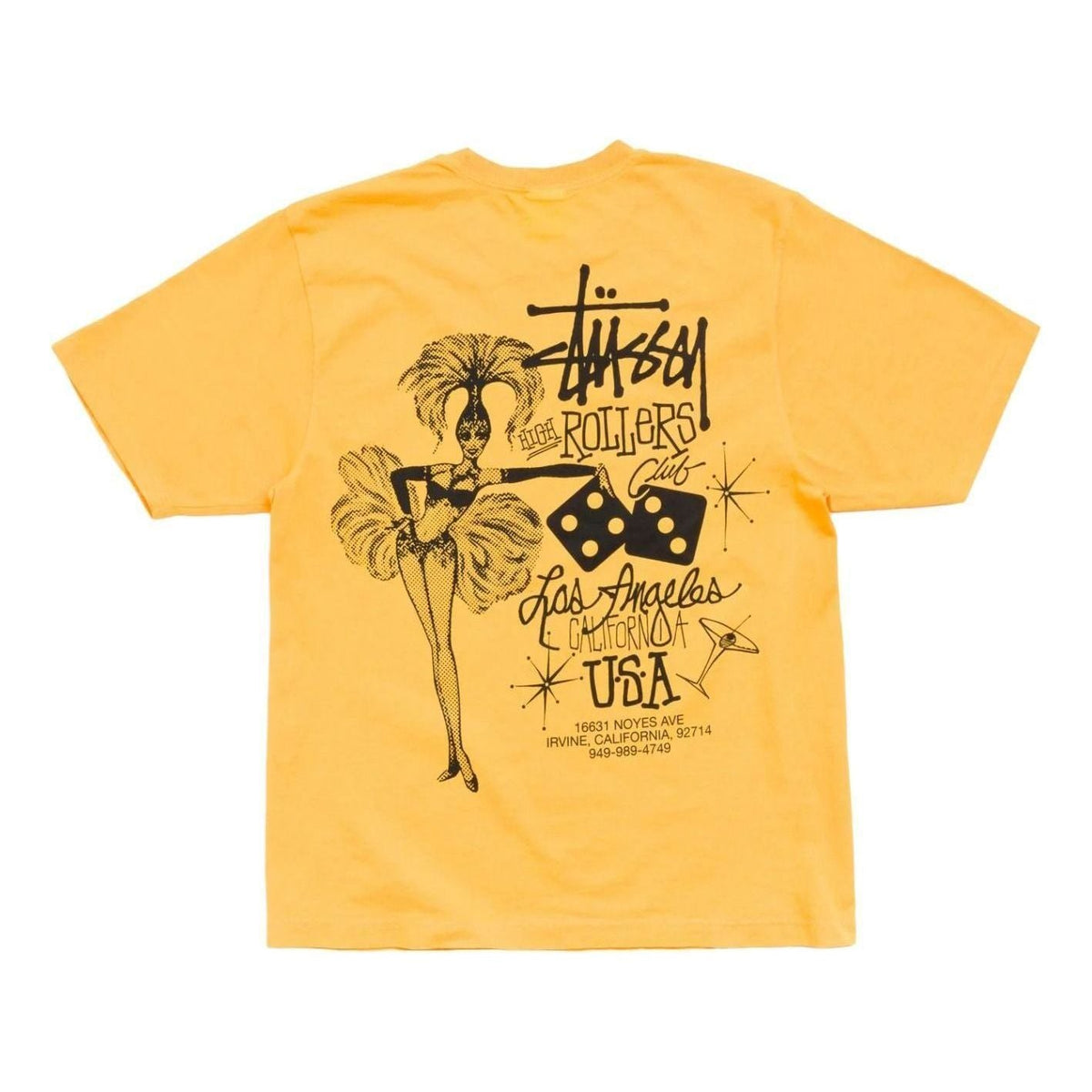 Stussy High Rollers T-Shirt 'Marigold' 1905200-MAGO - Stussy Professional Edition