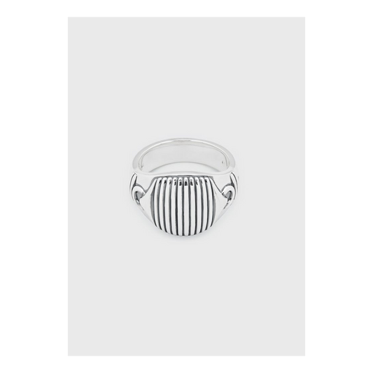 Link Signet Ring Silver