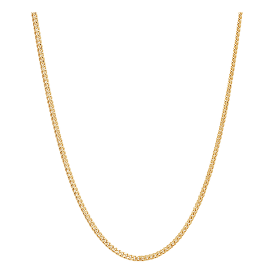 Curb Chain M Gold 925 Sterling Silver / 9k Gold
