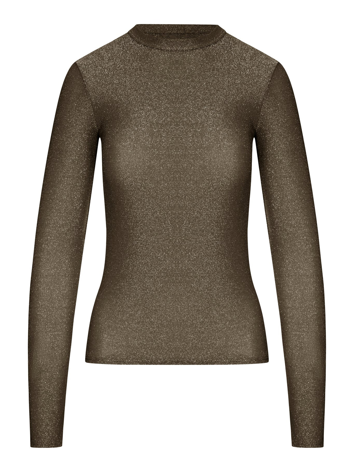 T-SHIRT A MANICHE LUNGHE IN LUREX