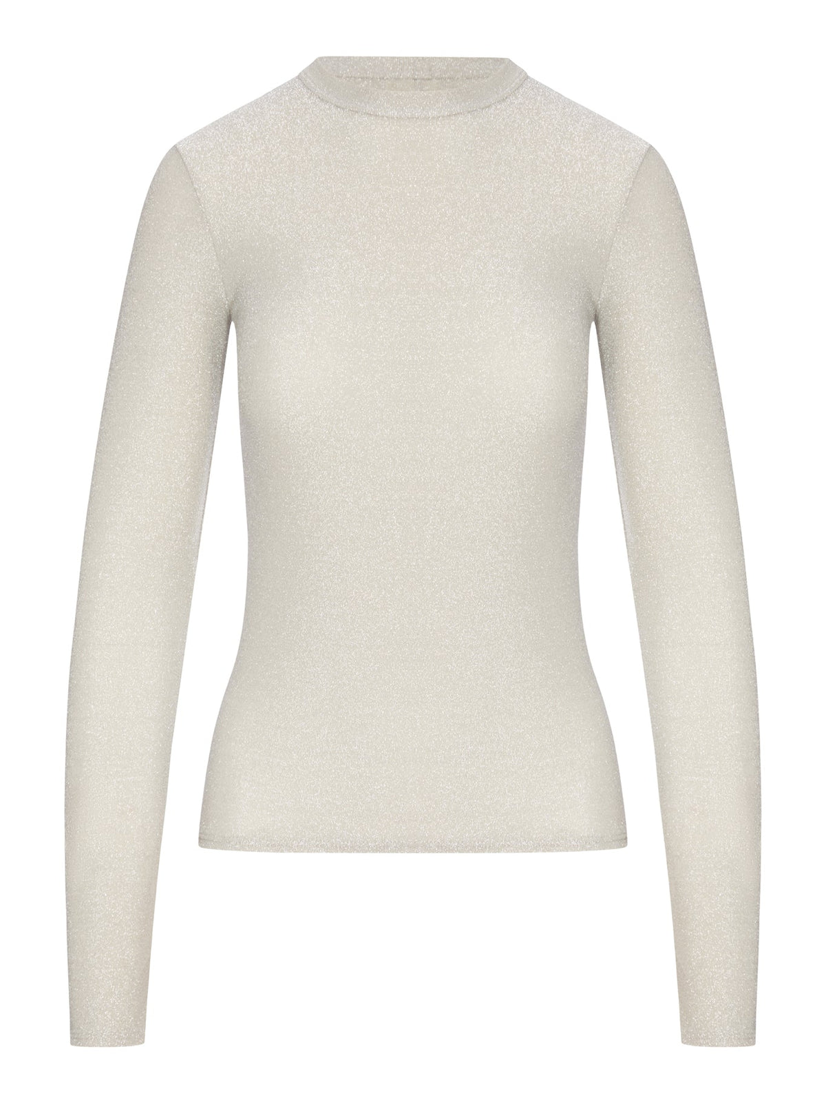 T-SHIRT A MANICHE LUNGHE IN LUREX