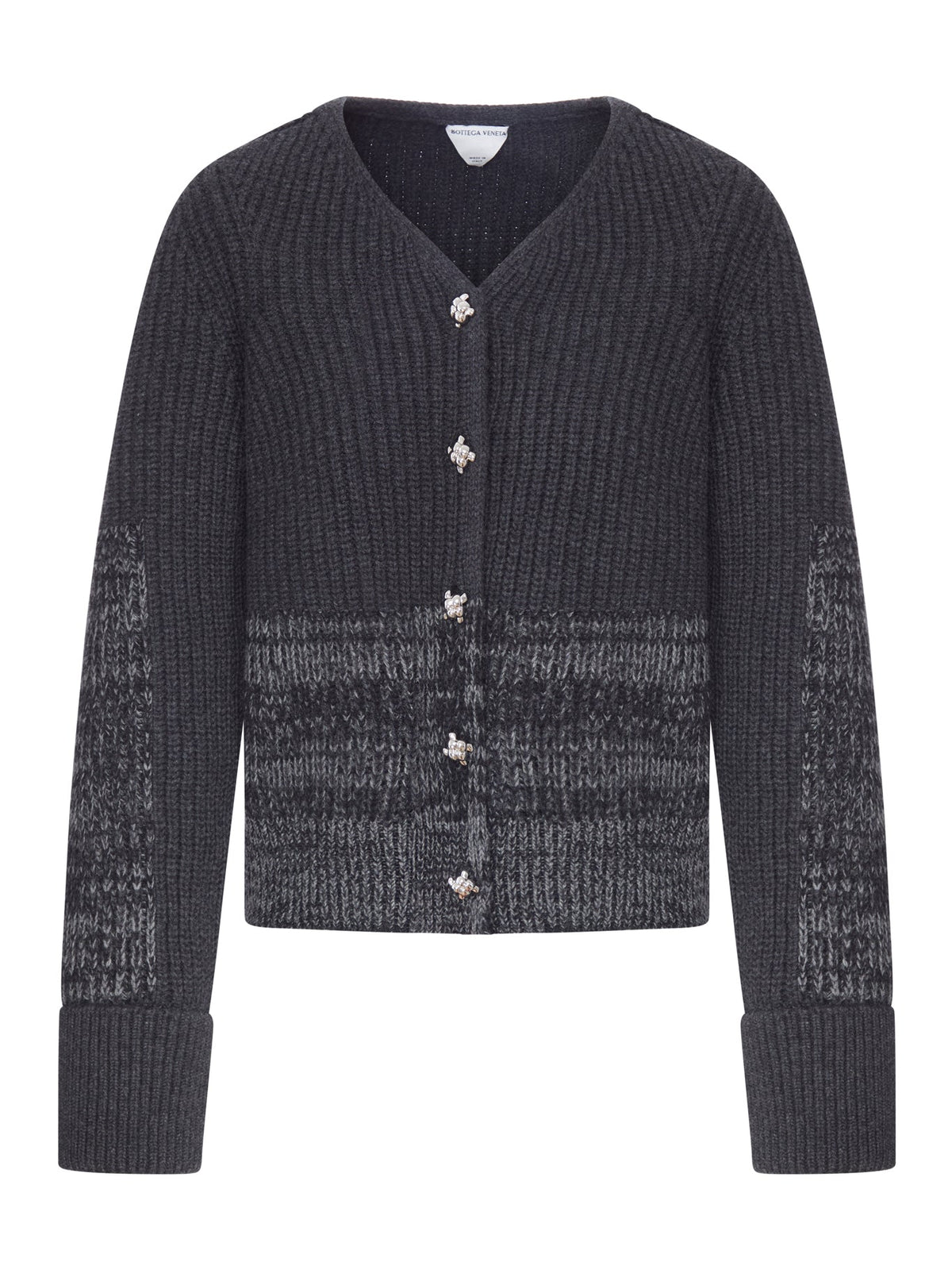 CARDIGAN IN MAGLIA CON BOTTONI GIOIELLO