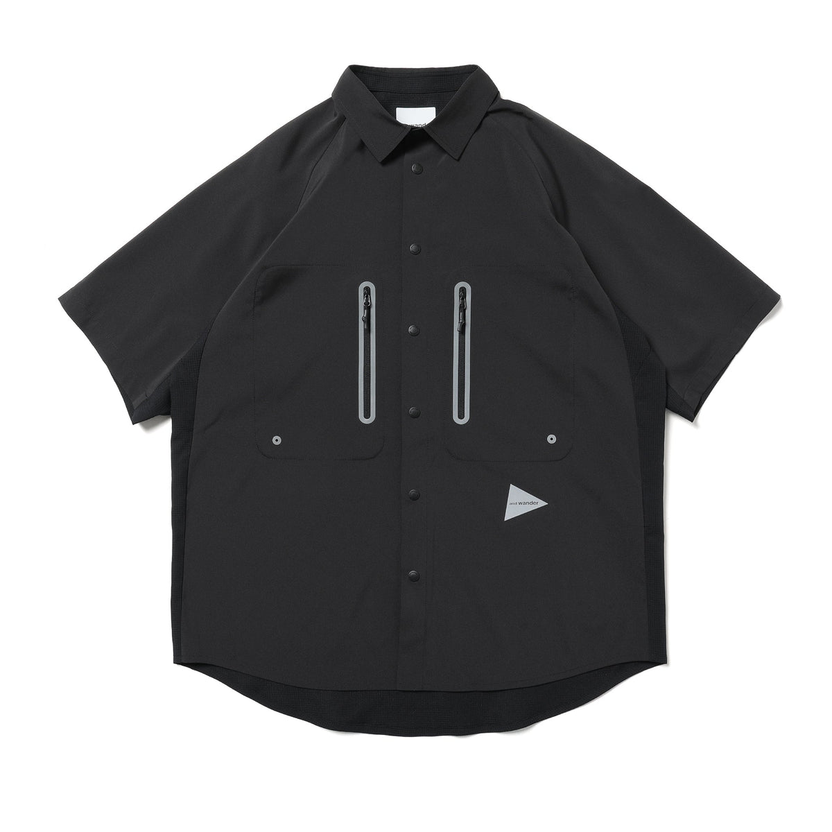 and wander Tech SS Shirt Black