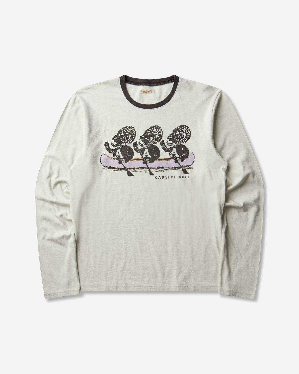 Men's 20/-Jersey Longsleeve T-Shirt ("A" Sheep) Gray