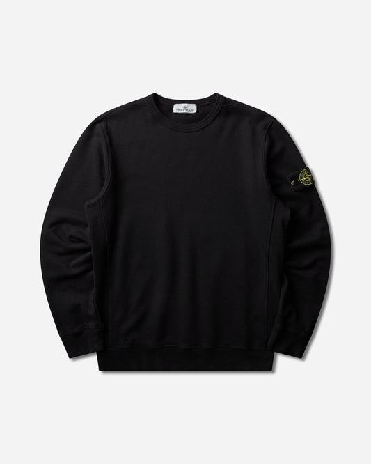 Men's Organic Cotton Fleece Crewneck Sweatshirt Black