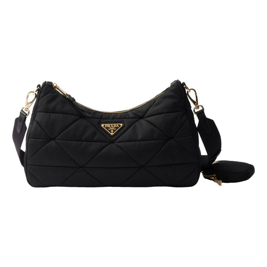 (WMNS) PRADA FW25 Large Padded Re-Nylon Bag 'Black' 1BC232-RDJN-F0632