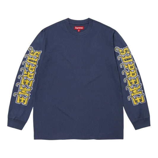 Supreme FW25 Intarsia Sleeve L/S Top 'Navy' SUP-FW25-111-NA
