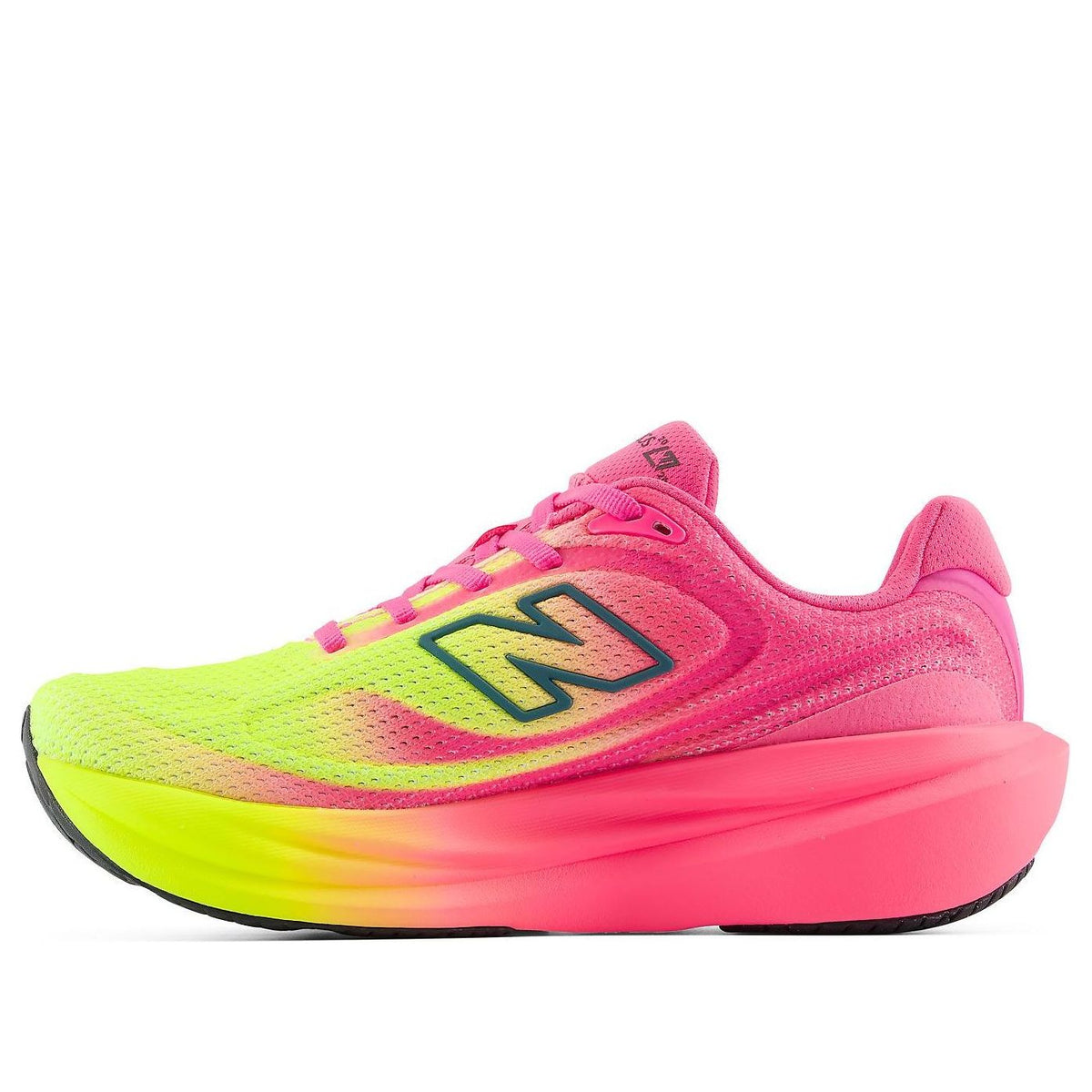 (WMNS) New Balance TCS London Marathon 1080v15 'Pink Heat Alkaline Green' W1080940