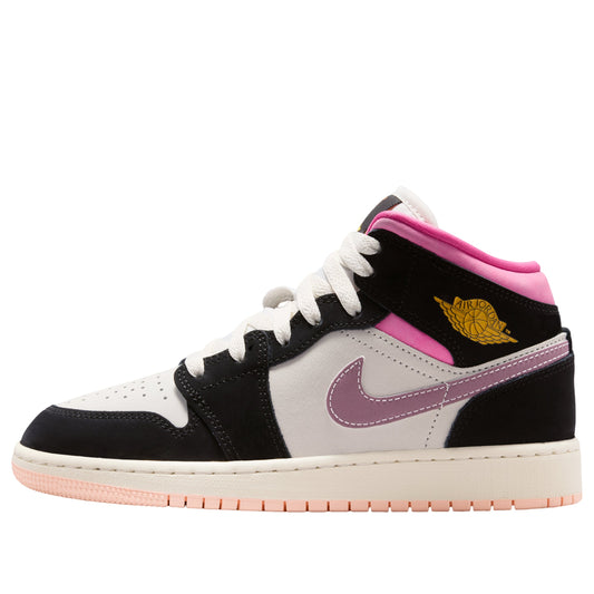 (GS) Air Jordan 1 Mid SE 'Black University Gold' II1254-001