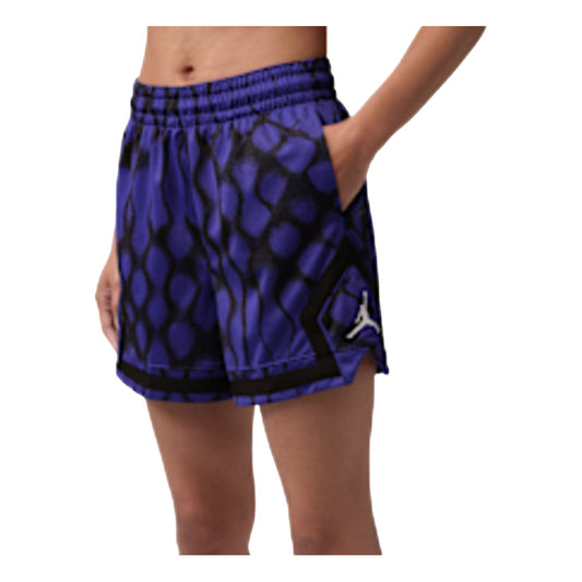 (WMNS) Air Jordan Sport 4" Diamond Shorts 'Light Concord Black White' IM8466-432 - Jordan Professional Edition