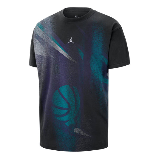 Nike Charlotte Hornets T-Shirt 'Black' IO6358-010 - Nike Professional Edition