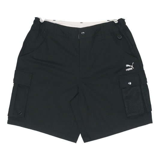PUMA Logo Florid Summer Shorts 'Black' 533736-01