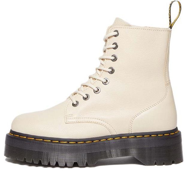 Dr. Martens Jadon III Pisa Leather Platform Boots 'Parchment Beige' 26378292
