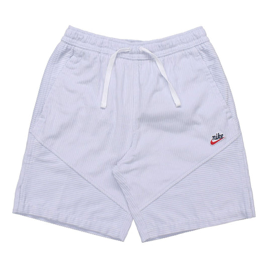 Nike Sportswear Heritage Windrunner Splicing Corduroy Sports Short Pant Male WhiteGold DA0030-043