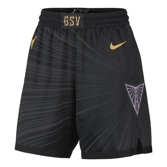 (WMNS) Nike Golden State Valkyries Dri-FIT WNBA Victory Shorts 'Black Club Gold' IF4893-010
