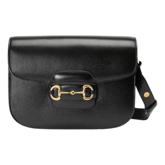 Gucci Horsebit 1955 medium shoulder bag 'Black Leather' 602204-1DB0G-1000 - Gucci Professional Edition