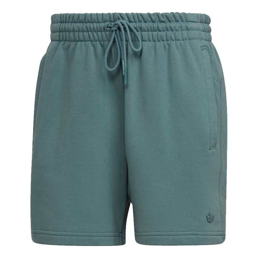 adidas originals C Short Ft Solid Color Lacing Sports Shorts Green HF6363