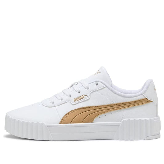 (WMNS) PUMA Carina 3.0 Aqua Metallics 'White Light Sand Gold' 400722-02