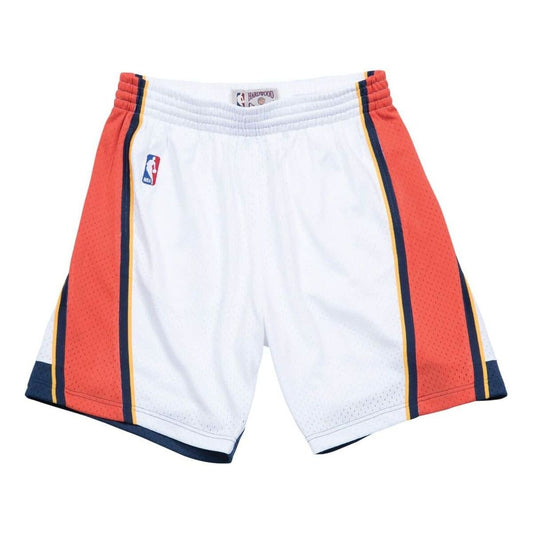 Mitchell & Ness NBA Swingman Shorts Golden State Warriors Home 2009-10 'White Orange' SMSHGS18231-GSWWHIT09