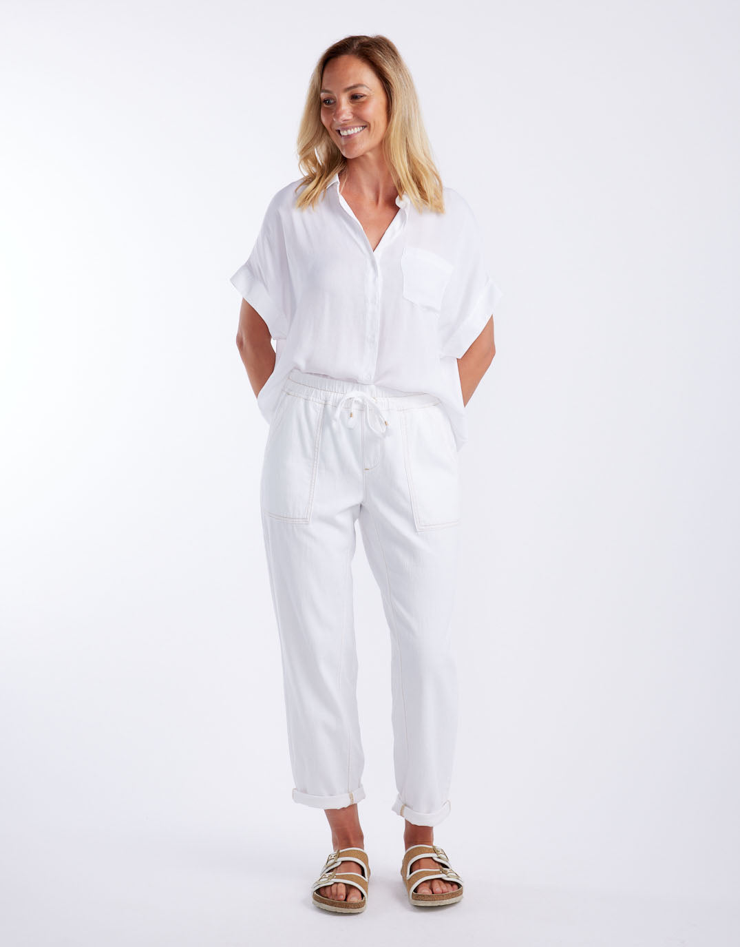 Beach Comber Pant - White
